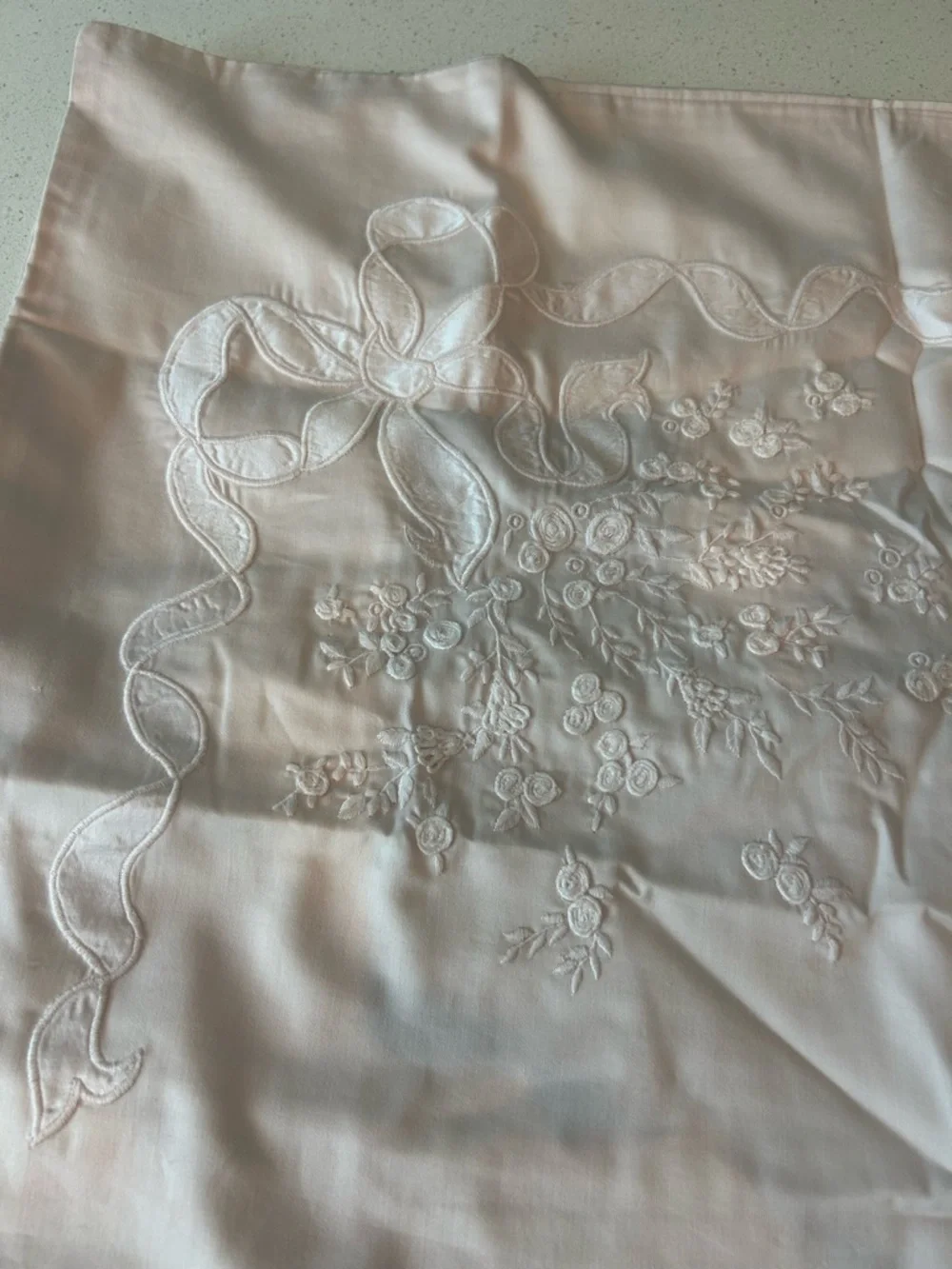 Pottery Barn LoveShackFancy Rococo Bow Duvet Pillow Sham EURO 1